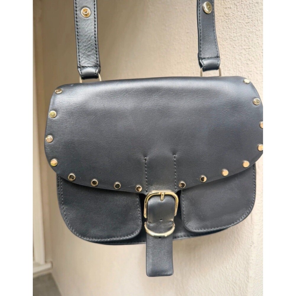 Rebecca Minkoff black leather saddle bag